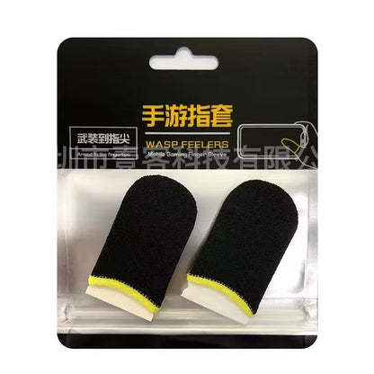 Gaming Finger Sleeve Breathable Fingertips for PUBG Games Anti-Sweat Touch Screen Finger Cots Cover Sensitive Mobile Touch Glove