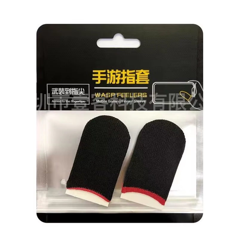 Gaming Finger Sleeve Breathable Fingertips for PUBG Games Anti-Sweat Touch Screen Finger Cots Cover Sensitive Mobile Touch Glove