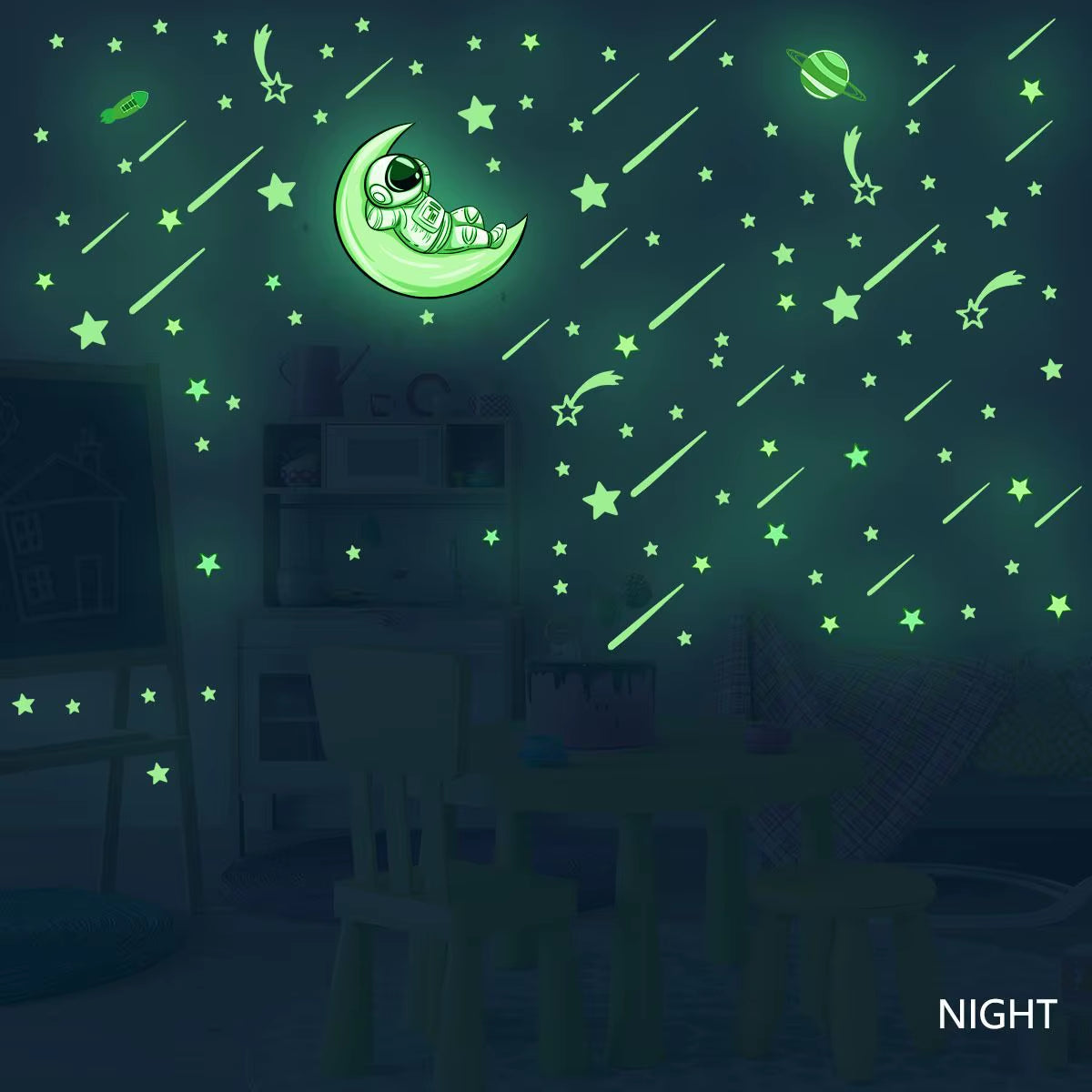 Cosmic Starry Sky Game Handle Gaming Zone Video Home Decor Luminous Creative Decorative Glow in the Dark Wall Sticker for Living