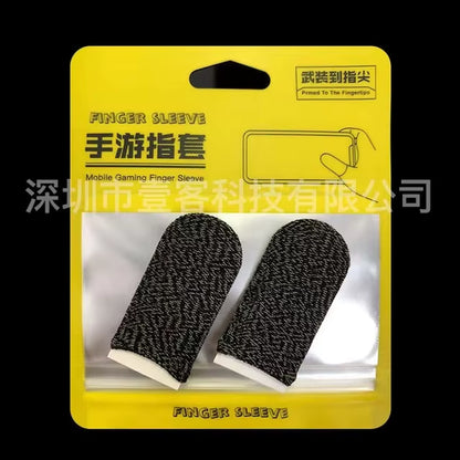 Gaming Finger Sleeve Breathable Fingertips for PUBG Games Anti-Sweat Touch Screen Finger Cots Cover Sensitive Mobile Touch Glove